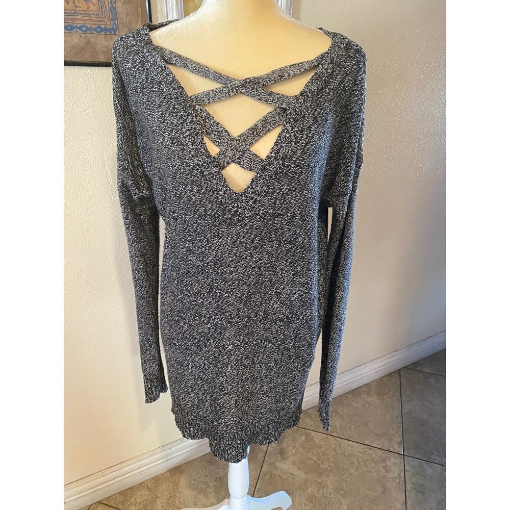 Arizona Grey Acrylic Sweater, size women's Large